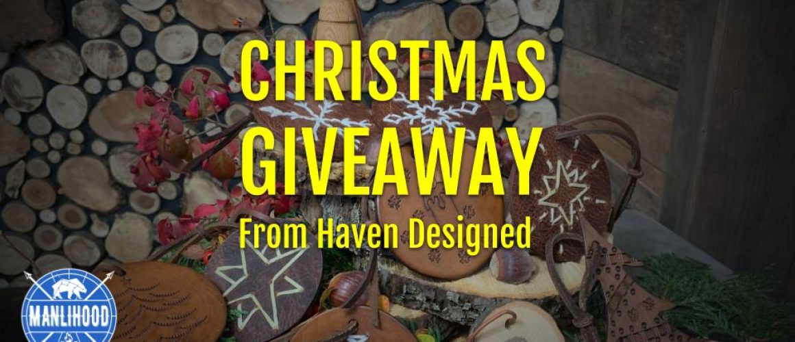 Handmade Christmas Ornaments in Leather and Wood from Haven Designed